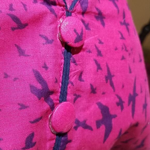 Kurta Pink and blue with birds - Picture 7 of 8